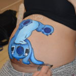 Belly painting organizzato dal papà