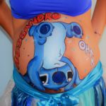 Belly painting organizzato dal papà