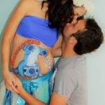 Belly painting organizzato dal papà